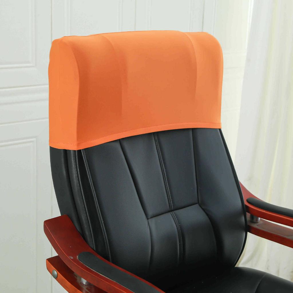 Elastic Boss Chair Headpillow Case Office Chair Cover Swivel Chair Headpillow Case Computer Chair Headpillow Seat Dustproof Head Cover