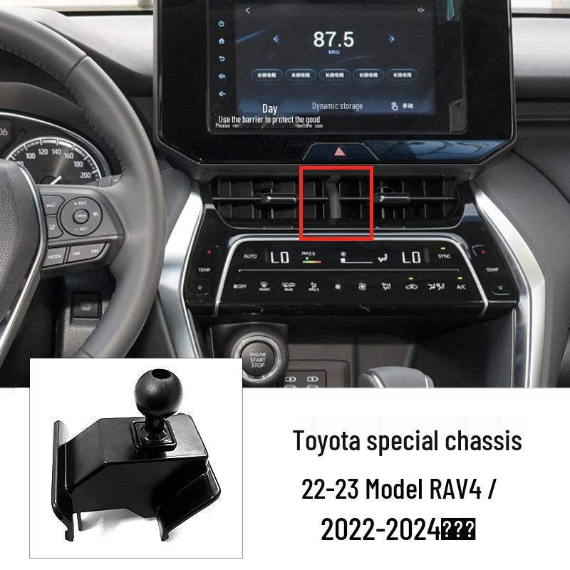 Car Phone Holder for Toyota 6th Gen Camry, Corolla, Highlander - Clip Base Accessory