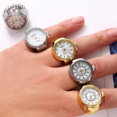 Unisex Couple Rings Finger Love Watches Fashion Party Quartz Watches Jewelry Gift