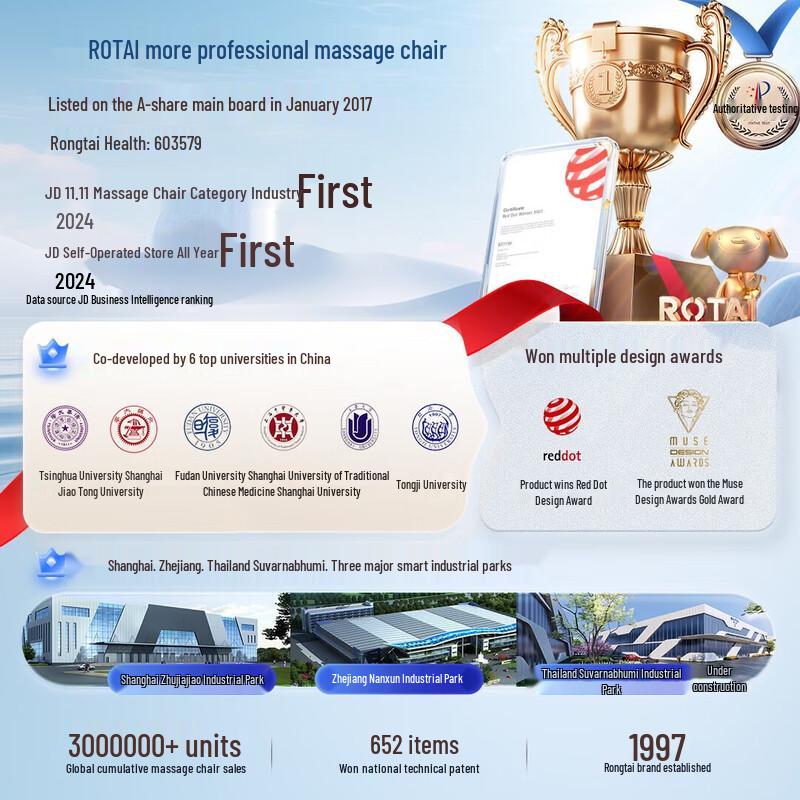 ROTAI A60MAX Zero Gravity Smart Full Body Massage Chair