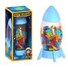 Rainbow Color Rocket Tank Storage And Assembly Building Block Gift Box, Kindergarten Educational Indoor Toys