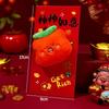 1/6 Pièces Enveloppes Rouges Peluches Nouvel An Chinois Année du Cheval Enveloppe Rouge Bénédiction Hongbao Enveloppes Rouges Fête du Printemps Nouvel An