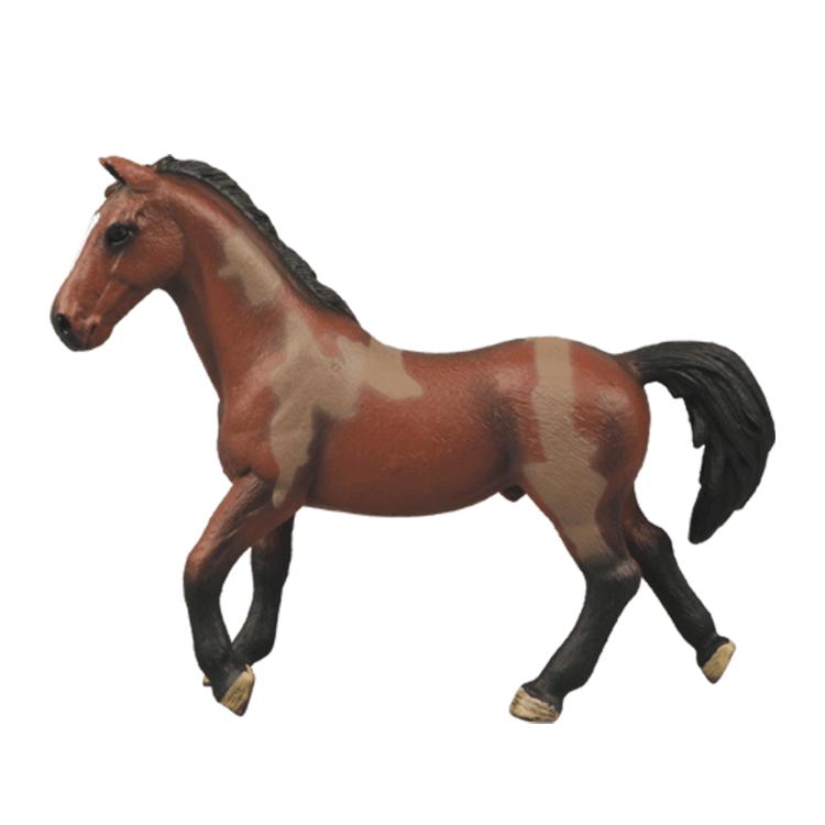 Cross-Border Quarter Horse White Pony Model Toy with Scene Accessories for Early Education