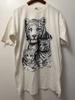 VTG Nature Wildlife White Tiger Cubs T-Shirt Adult One Size (Fits 2XL)