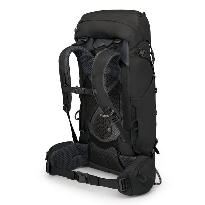 Sac à dos de randonnée - osprey - kestrel 38 s/m - noir - matériau durable - housse de pluie incluse