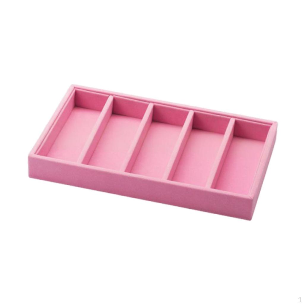 5-Compartment Sunglasses Display Case, Elegant Eyeglass Storage Case for Office Or Apartment