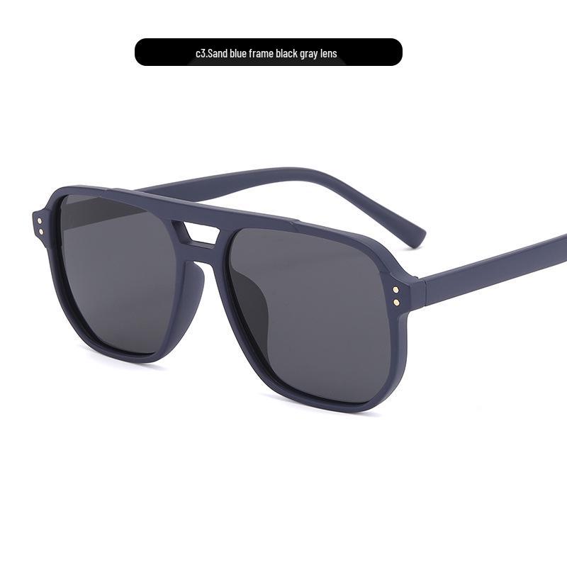 

Large Frame Double Bridge Polarized Sunglasses for Outdoor Driving High-Definition Lens