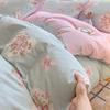Bedding Four-piece Set, Cotton Pure Cotton Floral Quilt Cover, Bed Sheet Dormitory Three-piece Set