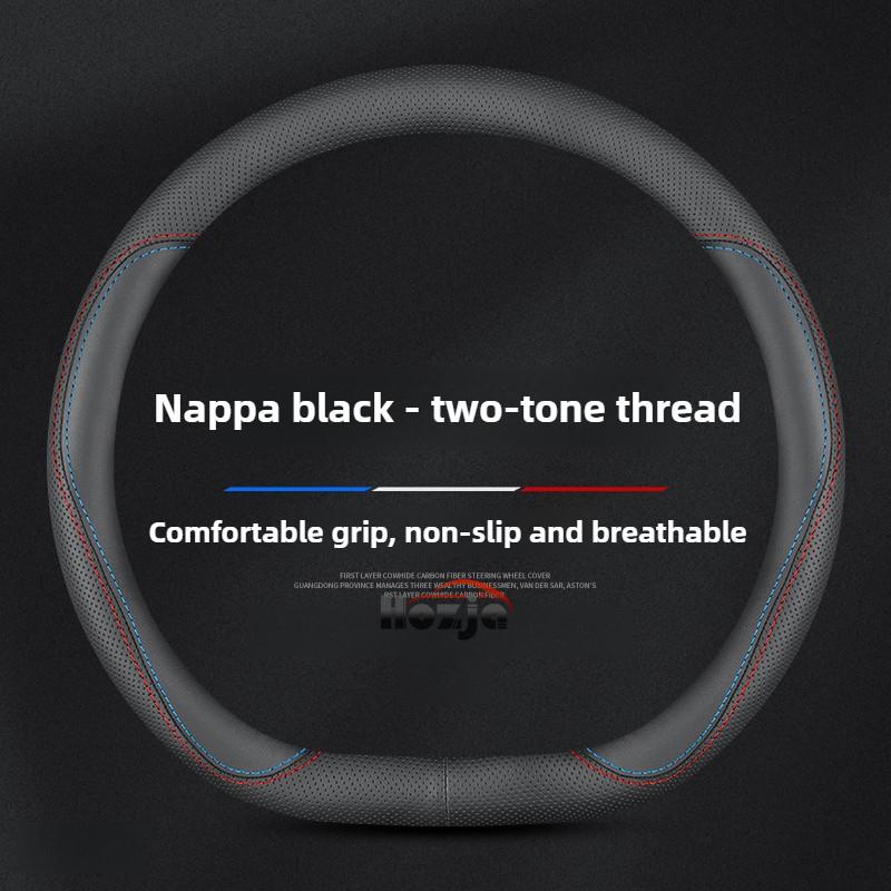 Leather Car Steering Wheel Cover for Mercedes Benz Amg CLS GLC GLB CLA 250 W218 W166 C200 W204 W245 W203 W221 W211 Accessories