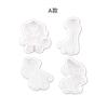 4pcs Cookie Stamp Biscuit Mold 3D Cookie Plunger Cutter DIY Baking Mould Easter Rabbit Cookie Cutters for Kitchen Tools