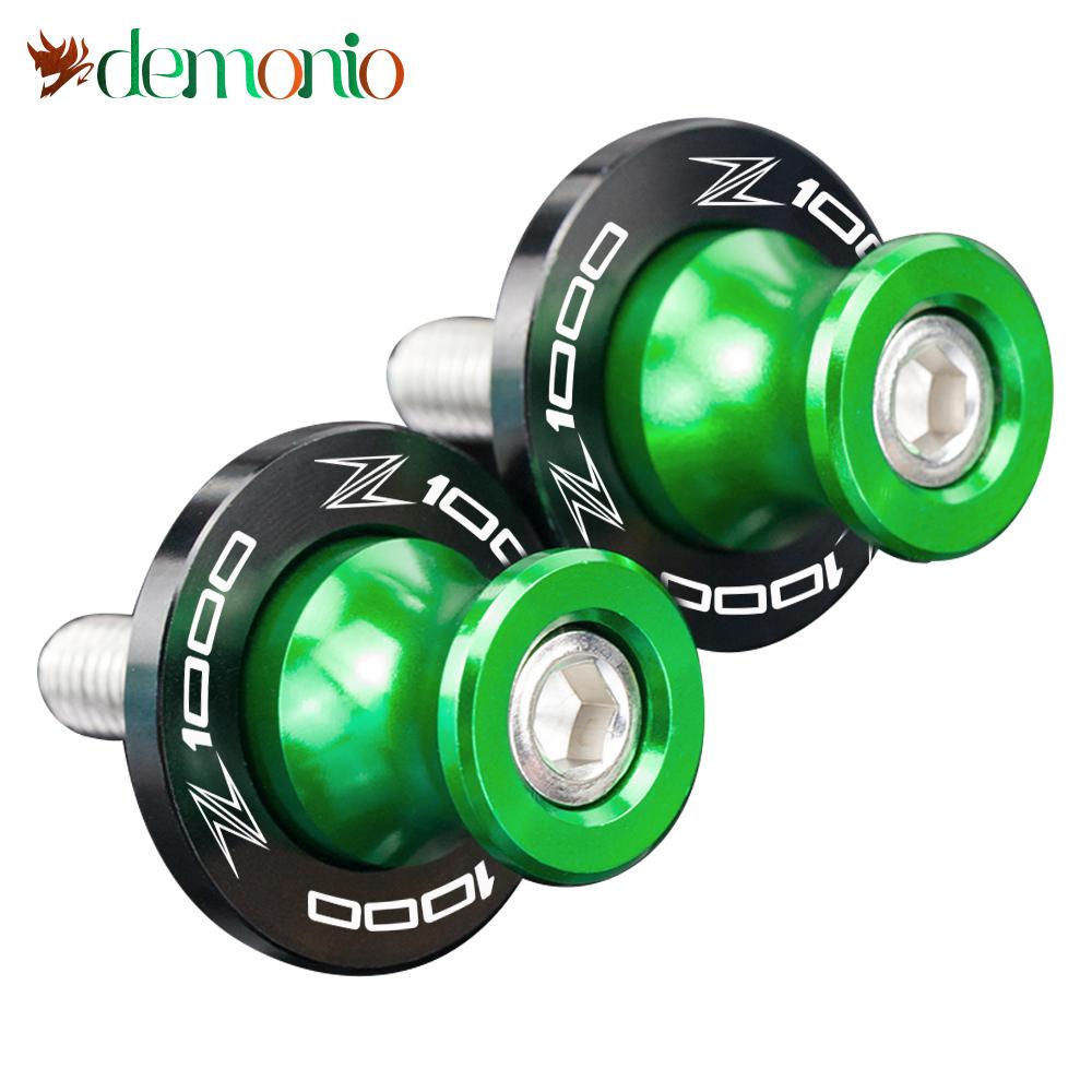 10MM Motorcycle Swingarm Spools Rear Stand Screws Sliders Accessories for Kawasaki Z1000 2003-2013 Z1000SX 2011-2013 Z