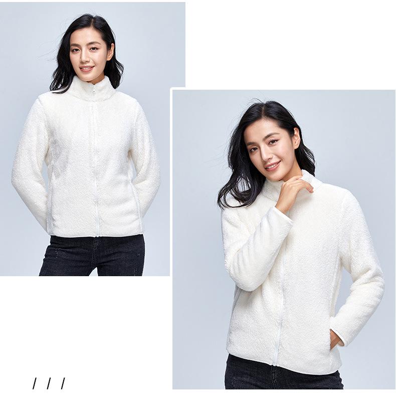 7-Color Double-Sided Coral Fleece High-Collar Hoodie for Women – Thickened for Autumn/Winter 2025