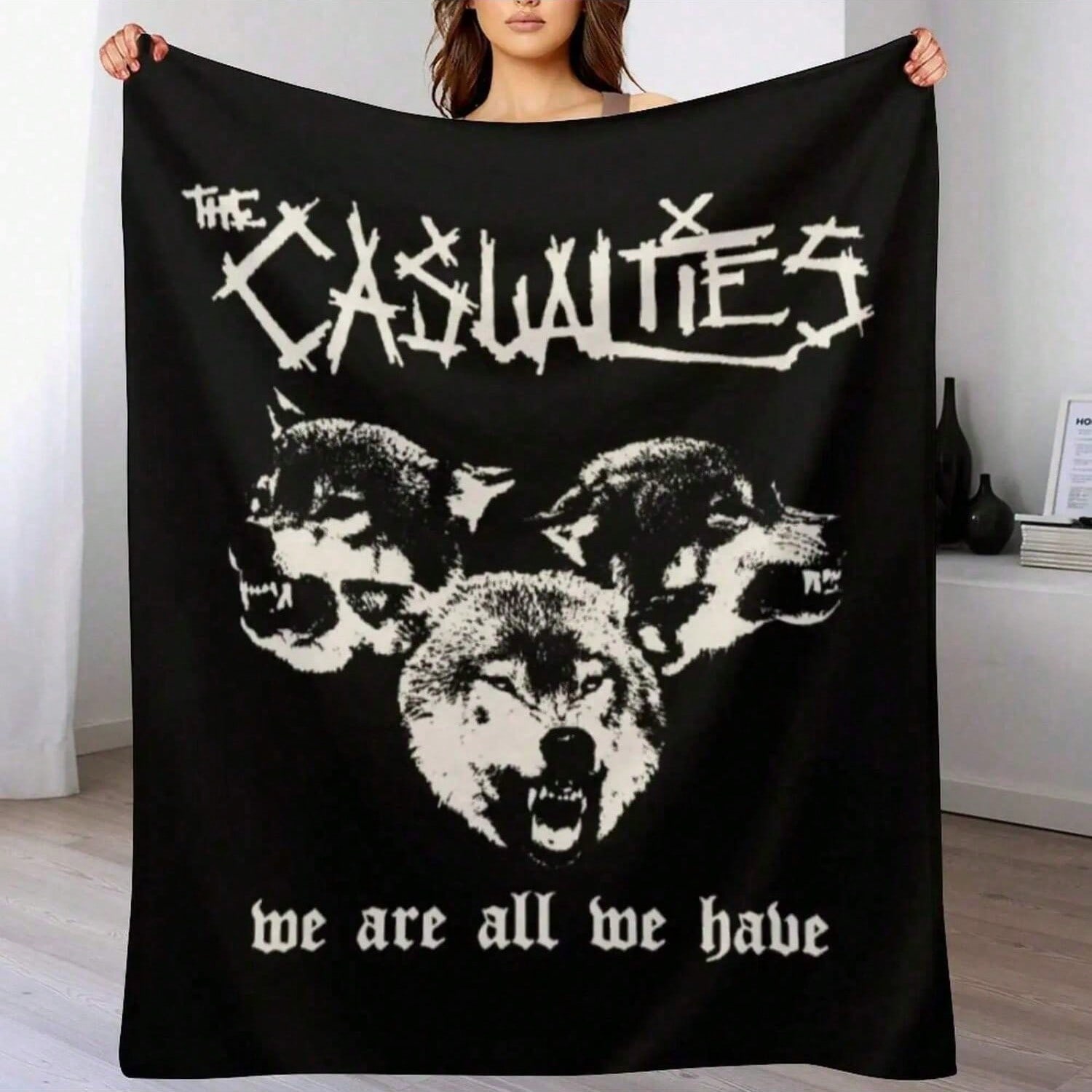 The Casualties T-Shirtthe Casualties Band Throw Blanket Manga Soft Beds Multi-Purpose Blankets S разноцветный