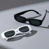 2PCS Rectangular Sunglasses Frame Men Women Same Style Sunglasses All-Match Square Glass