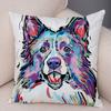 Stil Süßes Wasserküken Haustier Hund Kissenbezug Dekor Cartoon Tier Kissenbezug Weiche Plüsch Kissenhülle für Auto Sofa Zuhause ,(1)