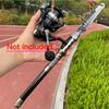 1.5m-2.4m Feeder Rod Telescopic Spinning Fishing Rods Short Travel Sea Pole Boat Stick Bass Carp Pike Pesca Close Length:36-40cm