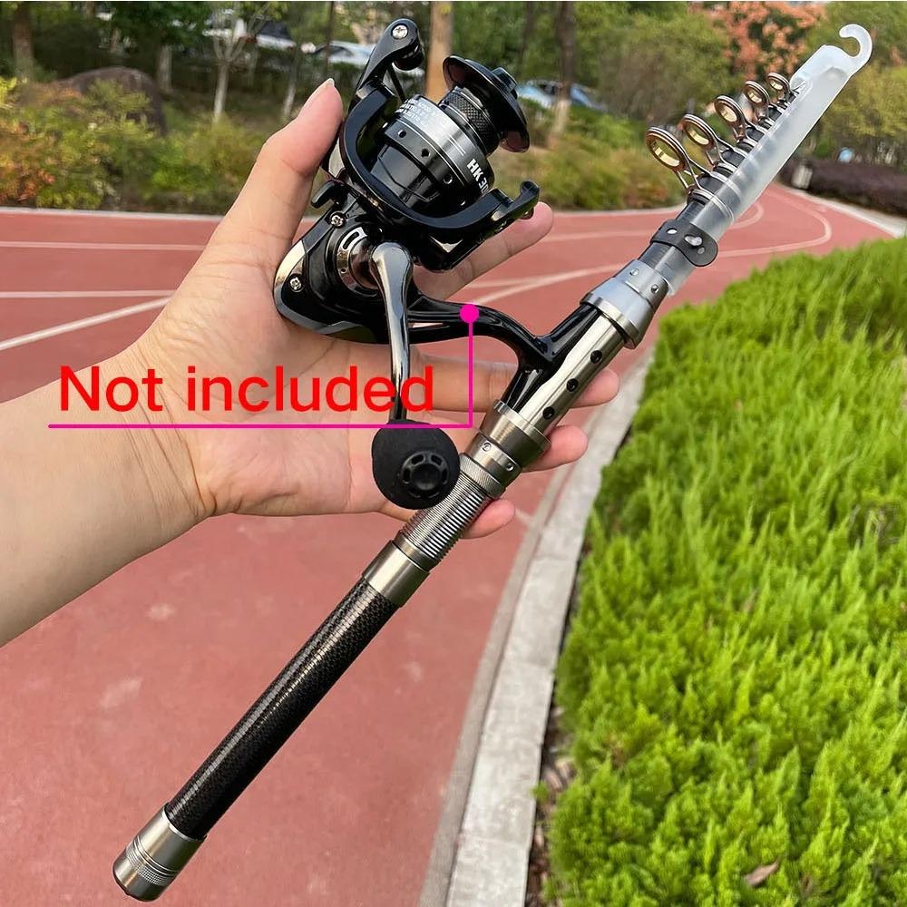 1.5m-2.4m Feeder Rod Telescopic Spinning Fishing Rods Short Travel Sea Pole Boat Stick Bass Carp Pike Pesca Close Length:36-40cm