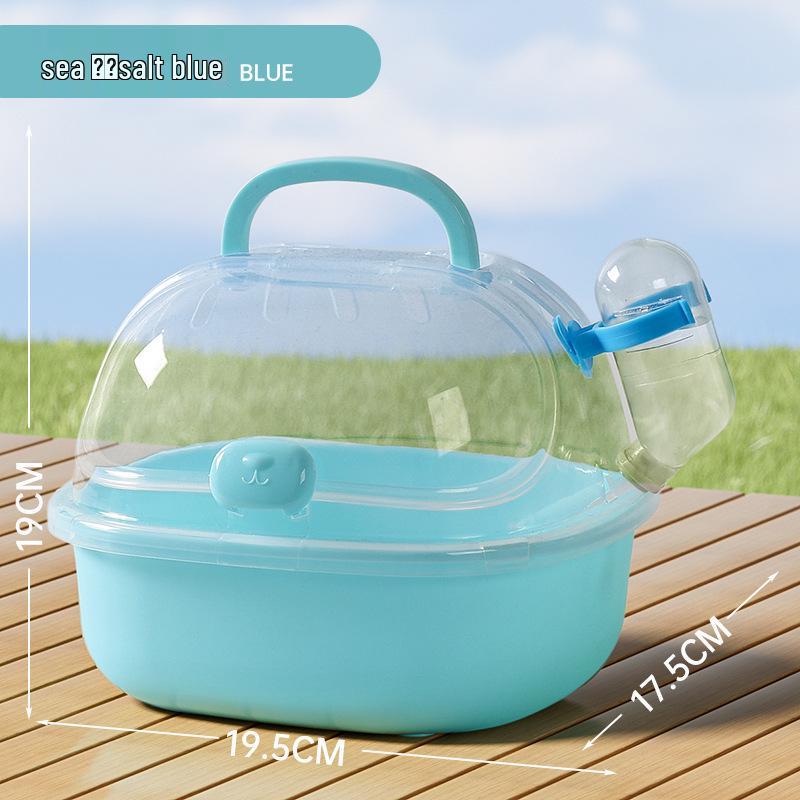 Portable Travel Hamster Cage - Bite-Resistant, Small/Large, Easy to Clean