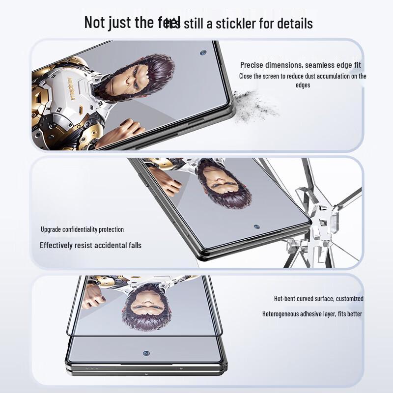 BLUEO Tempered Glass Screen Protector for Vivo X Fold5