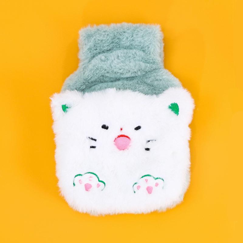 Cartoon Plush Hot Water Bottle & Hand Warmer - Removable, Washable, Cute Design for Students and Babies