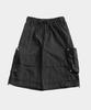 SOMEPLACE MAN Bermuda Doppel-Großtaschen Nieten-Akzente Oversize Halbe Cargohose Elastische Hosen_3 Farben