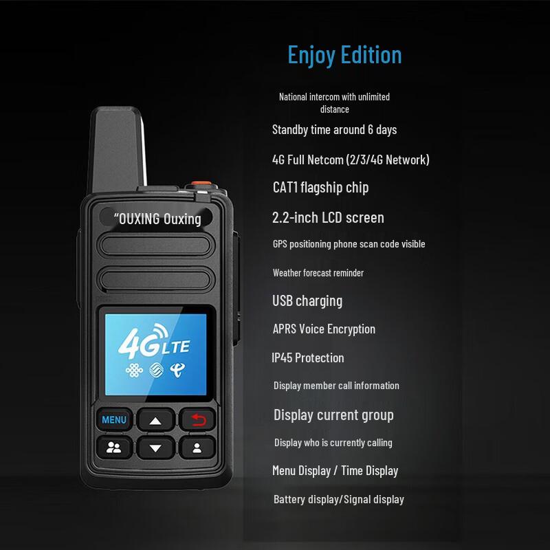 OUXING 4G Public Network Walkie-Talkie (CN version)
