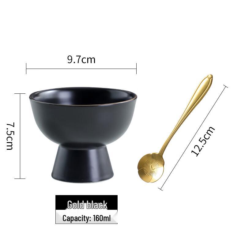 Chinese Ceramic High-Foot Dessert Plate