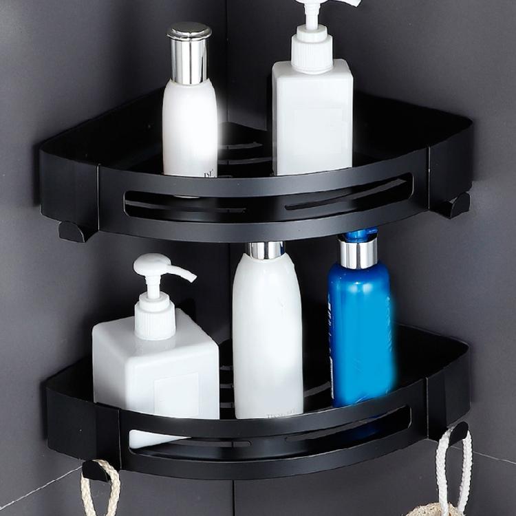 Bathroom Shower Storage Shelf Wall Mounted Shampoo Holder Punch/Punch-free