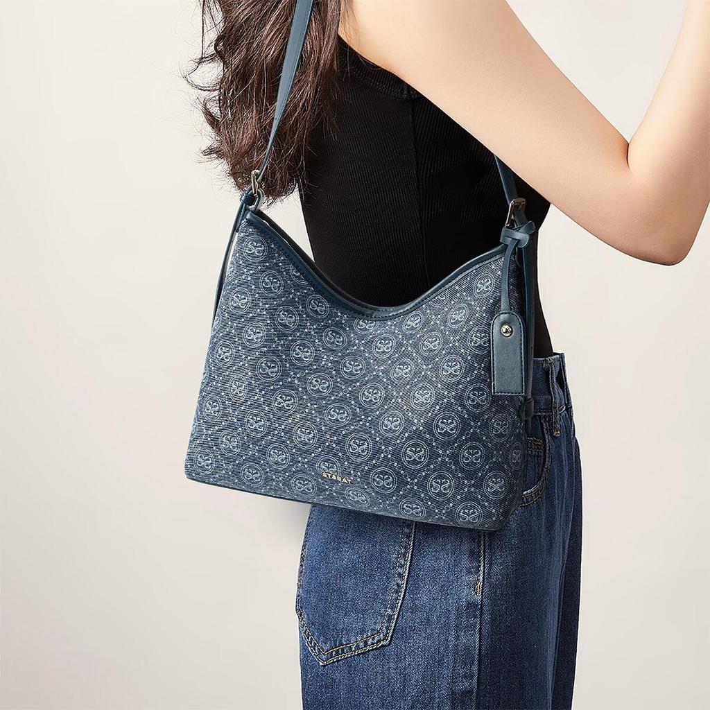 St&Sat Shoulder Bag, Crossbody Bag, Large Capacity Tote Bag, Commuter Bag