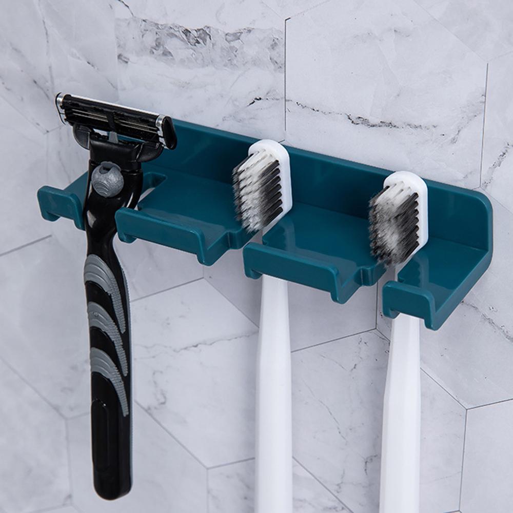 1/2/3KS Stojan na zubní kartáčky Abs Nástěnný Koupelnové Kuchyňské Nářadí Gadgety Držák na zubní kartáčky Bez děrování Silná pasta