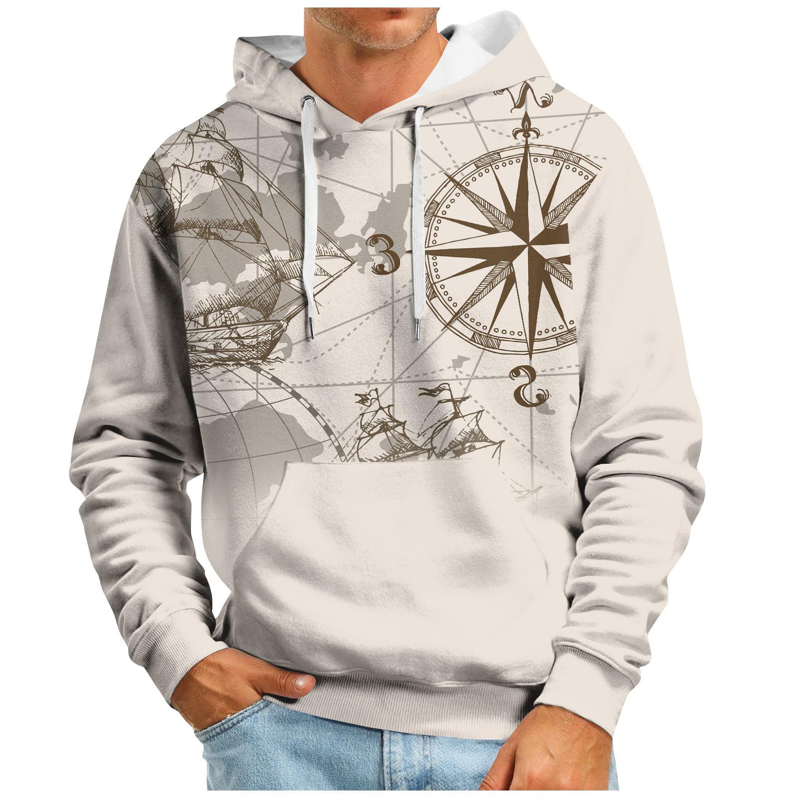 

Мужская толстовка с капюшоном в стиле ретро с длинным рукавом, топы, куртка, верхняя одежда XXXXL белый