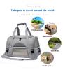 Travel Pet Bag Portable for Outdoor Carrying One Shoulder Diagonal Cross Pet Box Foldable Breathable Transparent Cat Dog Bag