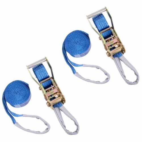 HELIX Lashing Belt, Ratchet Type, 50mm Wide, 3000kg Breaking Load, 1m Fixed Side, 5m Winding Side, Eye Type, 3T, Secures Load, Includes Japanese Instr