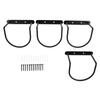 4 Pack Wall Mount Hat Rack Iron Hat Organizer Wall Hat Holder Semi Circle Hanger Space Saving Holds 4 Caps for Entryway