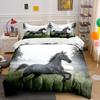Galloping Horse Art Set Decor Soft Comfortable Duvet Cover Bedding Set Included 1*Duvet Cover & 2*Pillowcases, Gift