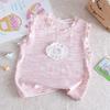 Girls Summer Sweet Lace Vest And Printed Shorts Two Piece Set Baby Clothing