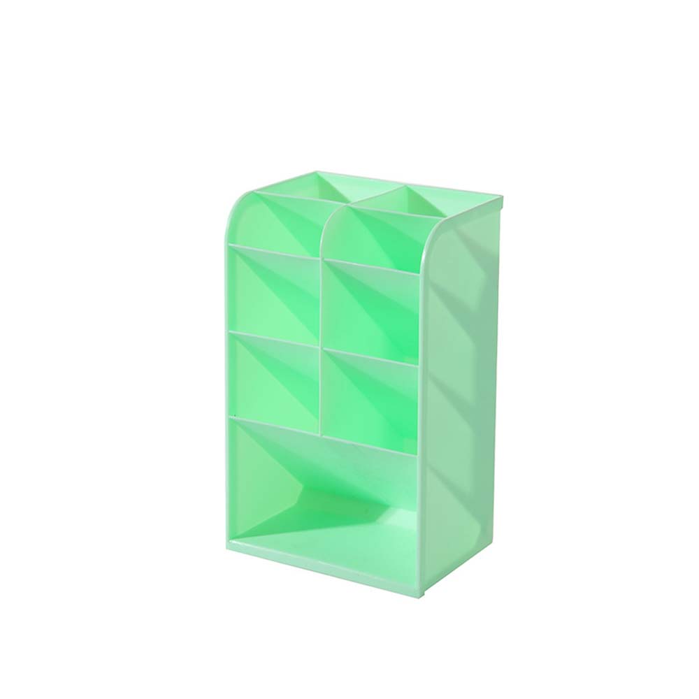 Pen Holder Plastic Slant Organiser Transparent Multi-Compartment Organiser Desktop Kids Four Compartments