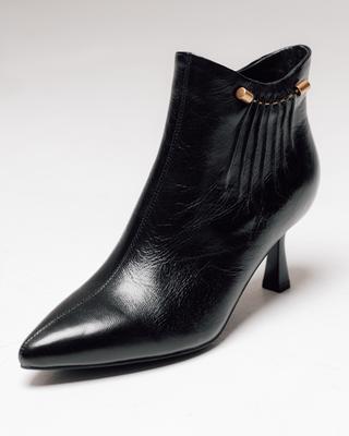 Prima d'Arte Stiletto Boots 126894 37 Black Leather