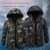 Camouflage Fleece-Lined Waterproof Cotton Jacket – Mid-Length, Thick, Warm & Wear-Resistant