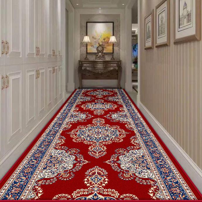 Persian Retro Long Corridor Carpet Living Room Decoration Home Anti Slip Hallway Runner Rugs Hotel Stairs Passageway Custom Mat