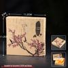 Agarwood-Inlaid Sandalwood Card Holder with Dragon & Tiger Motif – Chinese Style Pendant Plaything