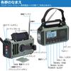 ZHIWHIS Disaster Prevention Radio 10000mAh Compatible with Short FM Flashlight Usable Portable Compact Earthquake Typhoon Tsunami Power Outage