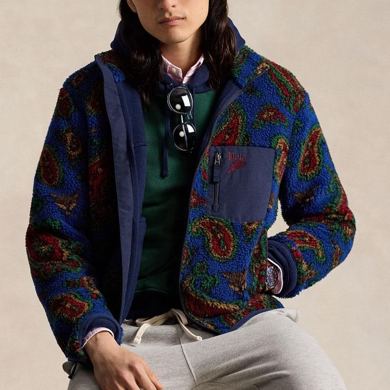 Polo Ralph Lauren Paisley Print Fleece Jacket MNPOKNI16823760-410