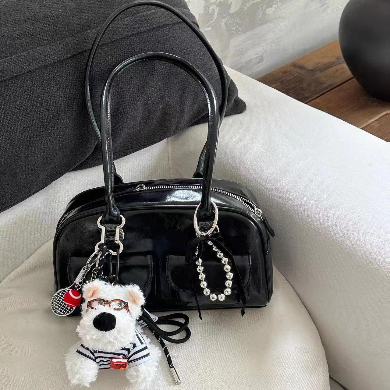 

Korean-Style Retro Bowling Handbag - Large Capacity, Women s Autumn/Winter 2025 Collection