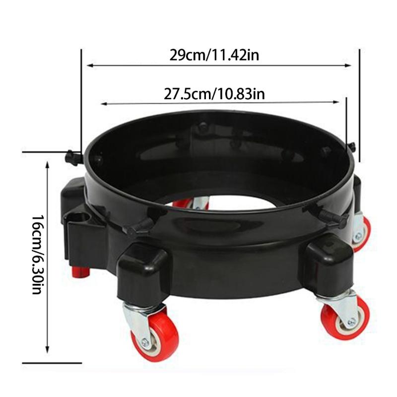 Mobile Car Wash Bucket with Wheels Wheeled Car Wash Cart Enhances Efficiency & keep Tools Hand for Organized Cleaning