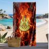 Newcastle United Football Print Beach Towel, Large Soft Quick Dry Towel for Beach Camping Swimming