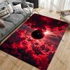 Surreal Skies Black Sphere Carpet Yoga Living Room Room Decor Children's Crawling Mat Doormat Area Rug Games Mat