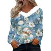 Long Sleeve Shirts For Women Cute Tops Christmas Prints Tees Blouses Casual Plus Size Basic Tops Pullover