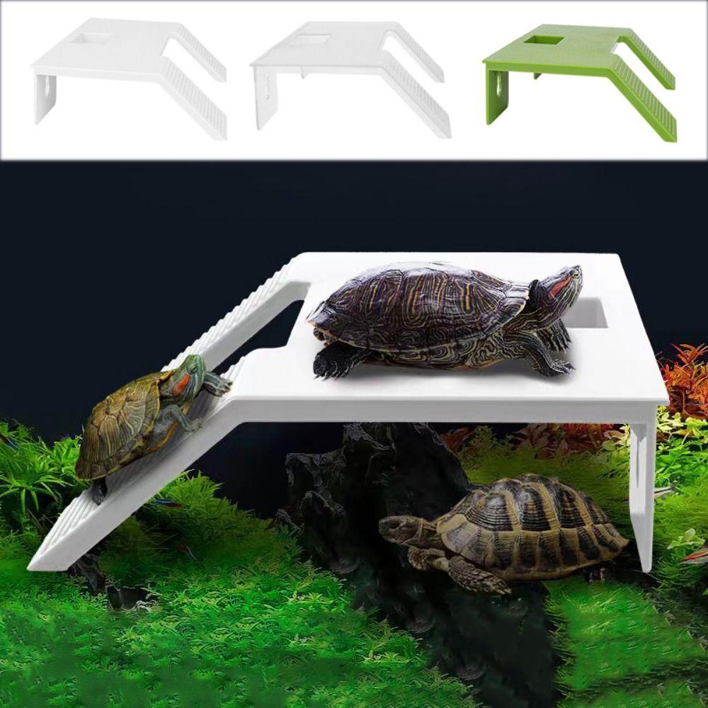 Plastic Turtle Basking Platform with Suction Cup Turtle Floating Ramp Turtles Tank