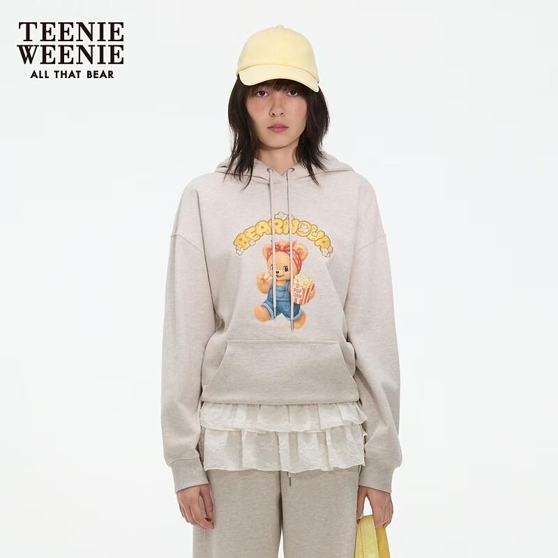 Толстовка с капюшоном и надписью Teenie Weenie Bear L
